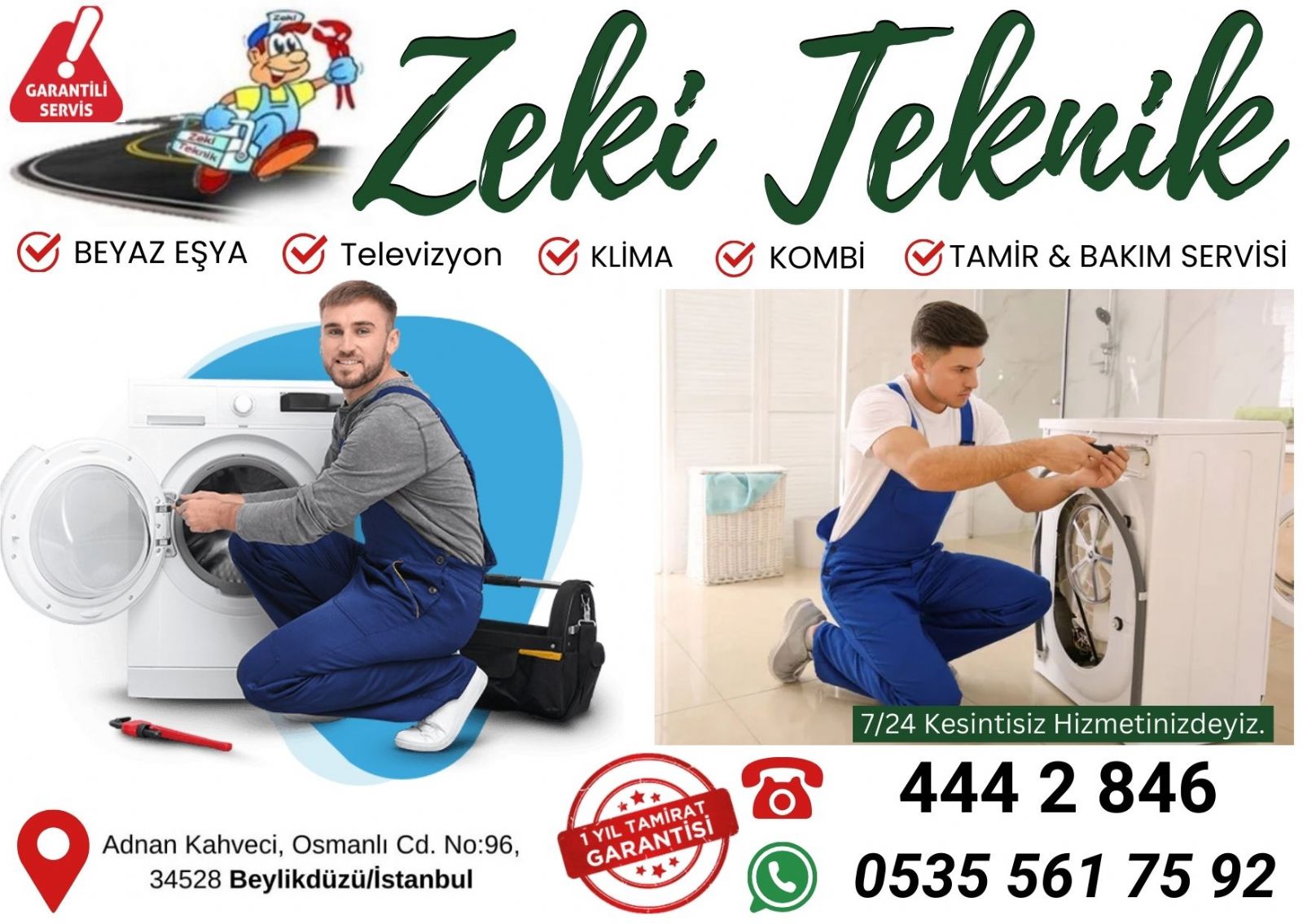 Adnan Kahveci Çamaşır Makinesi Tamircisi